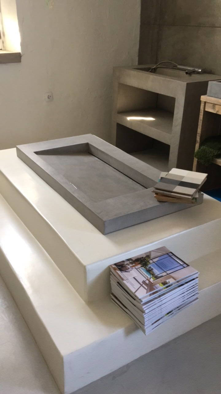 komcret design lavabos
