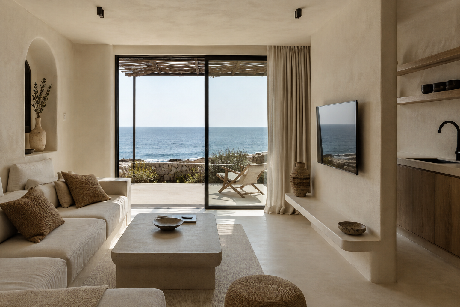 Villa de lujo con microcemento en Marbella